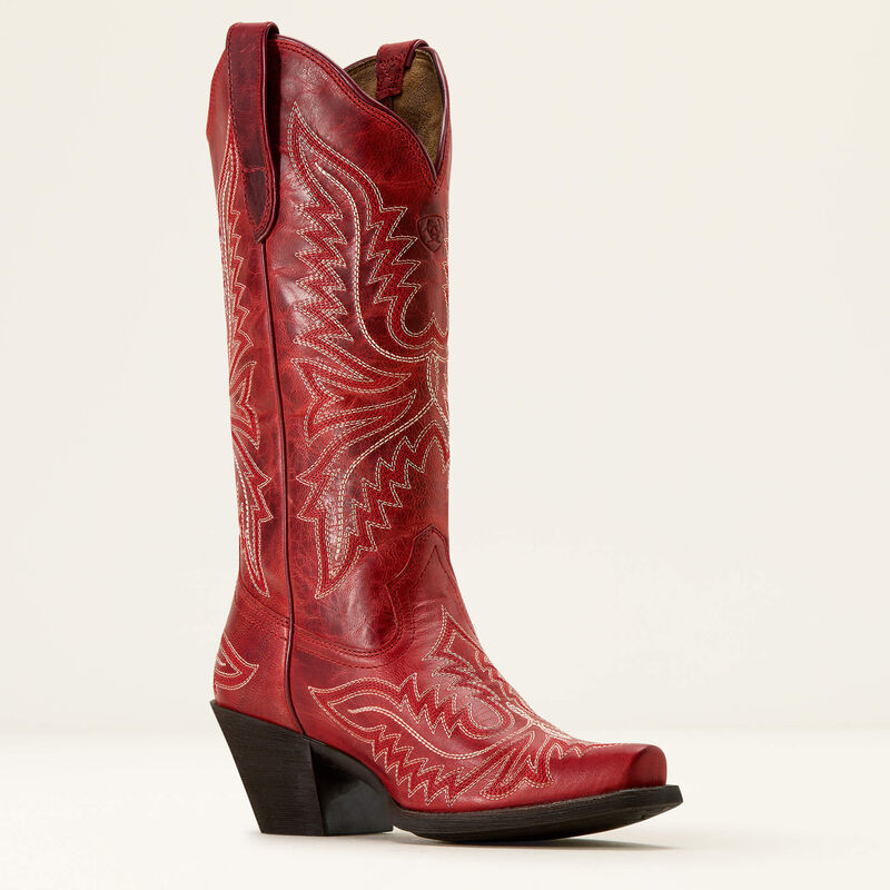 Round Up Collins D Toe Western Boot - Grenadine