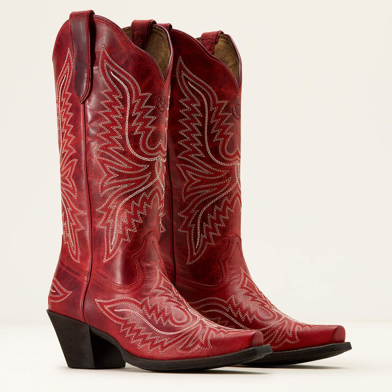 Round Up Collins D Toe Western Boot - Grenadine