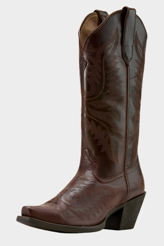 Ariat Womens Round Up Collins Western Boot - Mahogany
