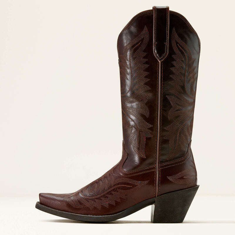 Ariat Womens Round Up Collins Western Boot - Mahogany