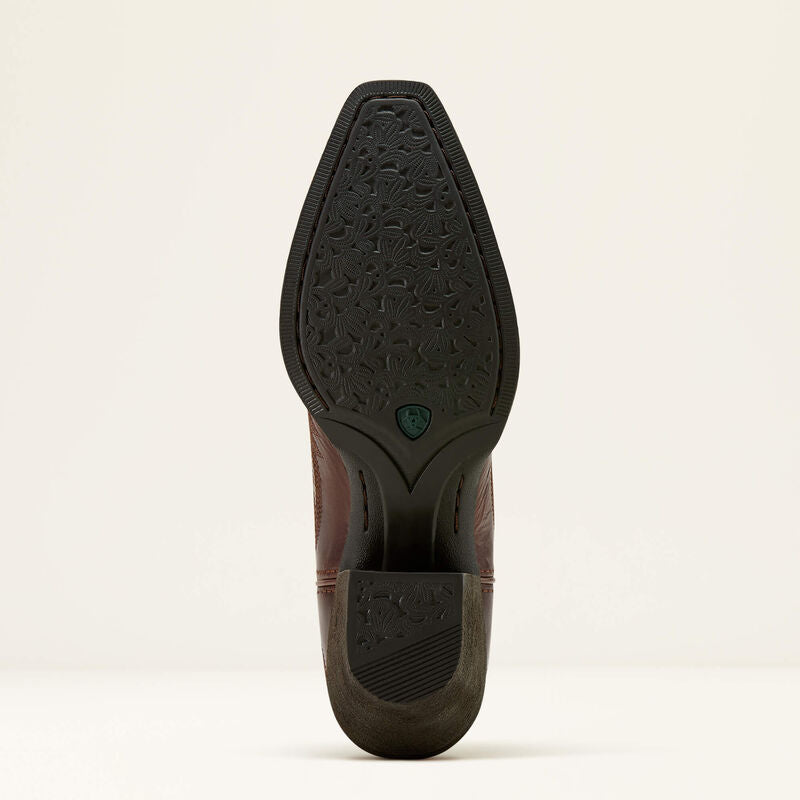 Ariat Womens Round Up Collins Western Boot - Mahogany