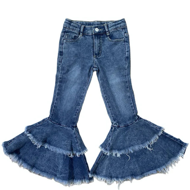 Shea Baby Ruffle Denim Bells