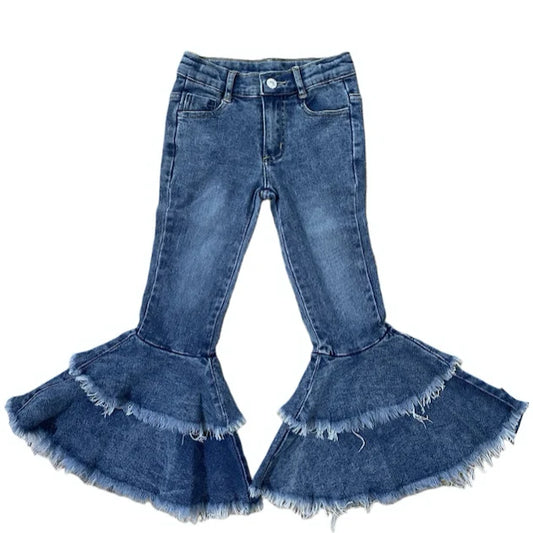 Shea Baby Ruffle Denim Bells