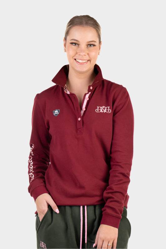 Hitchley & Harrow Winter Collection - Burgundy Rugby Jersey