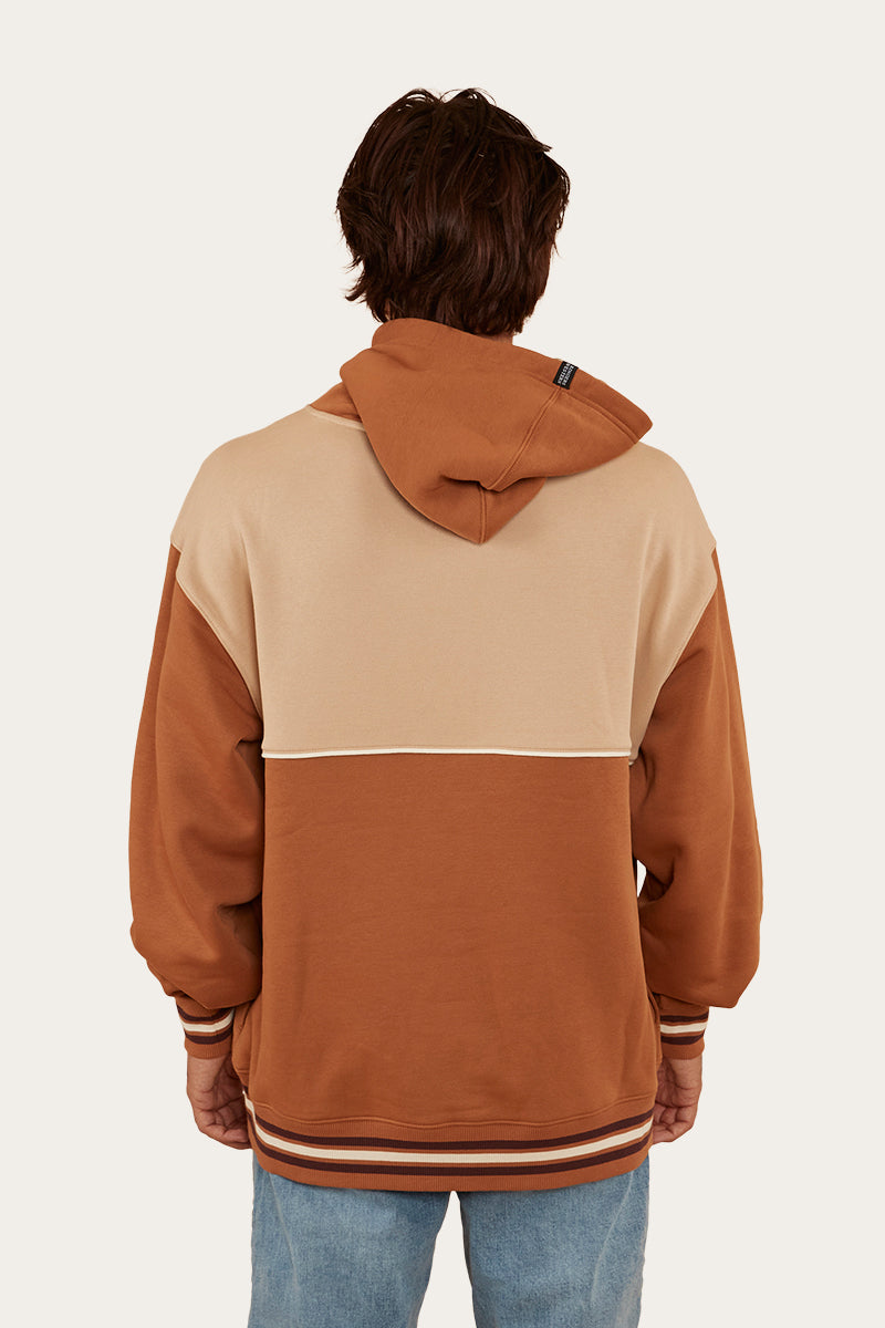 RINGERS WESTERN DAVIS MENS HOODIE - TOFFEE/DARK SAND