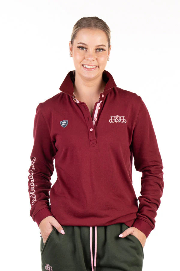Hitchley & Harrow Winter Collection - Burgundy Rugby Jersey