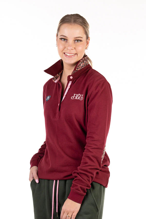 Hitchley & Harrow Winter Collection - Burgundy Rugby Jersey