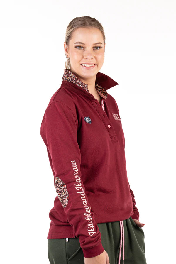 Hitchley & Harrow Winter Collection - Burgundy Rugby Jersey