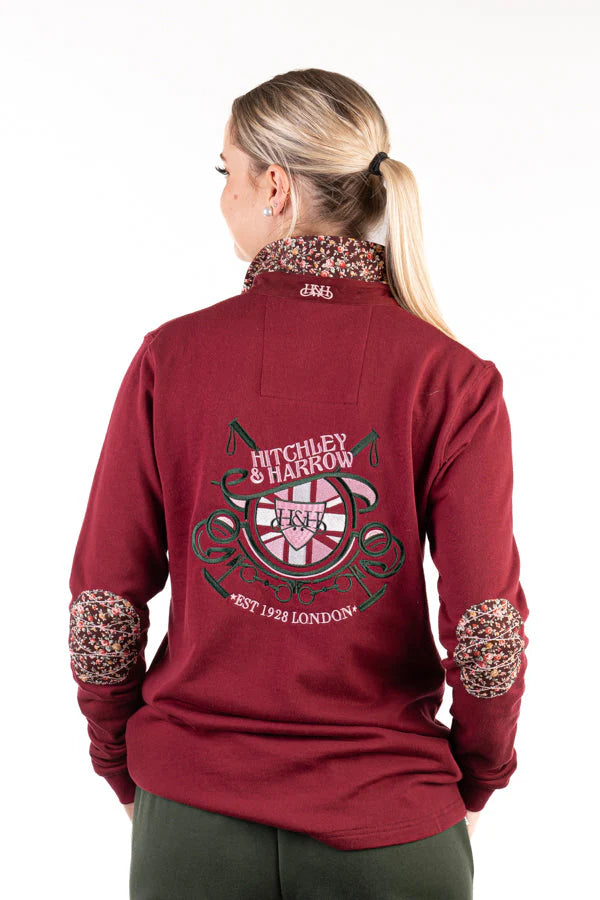Hitchley & Harrow Winter Collection - Burgundy Rugby Jersey