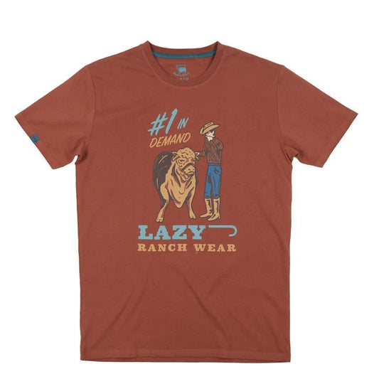 Lazy J Ranch Adobe Demand Short Sleeve T-Shirt - Rust