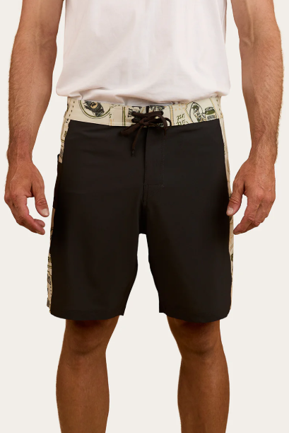 Ringers Western Men's Aint My First Rumbo Swin Short - Charcoal