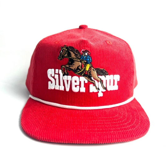 Silver Spur Hat Co. Caballo Red Corduroy Cap