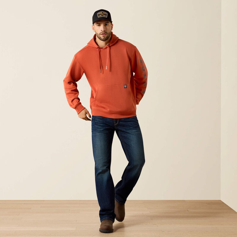 Ariat Men's Rebar Lightweight Logo Hoodie