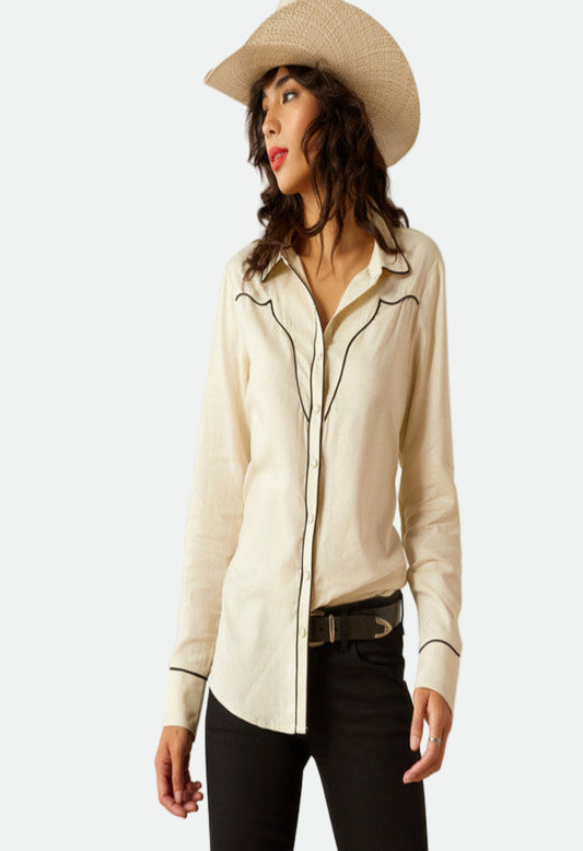 Ariat Women Bluebell Ls Shirt Summer Sand
