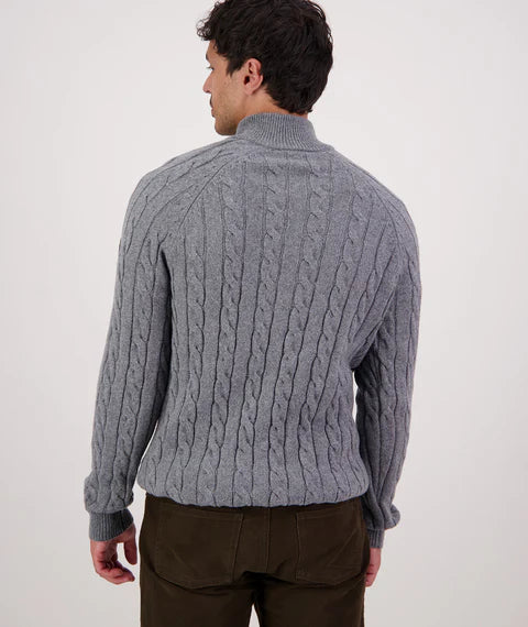 Swanndri Men's Doncaster V2 Zip Cable Knit