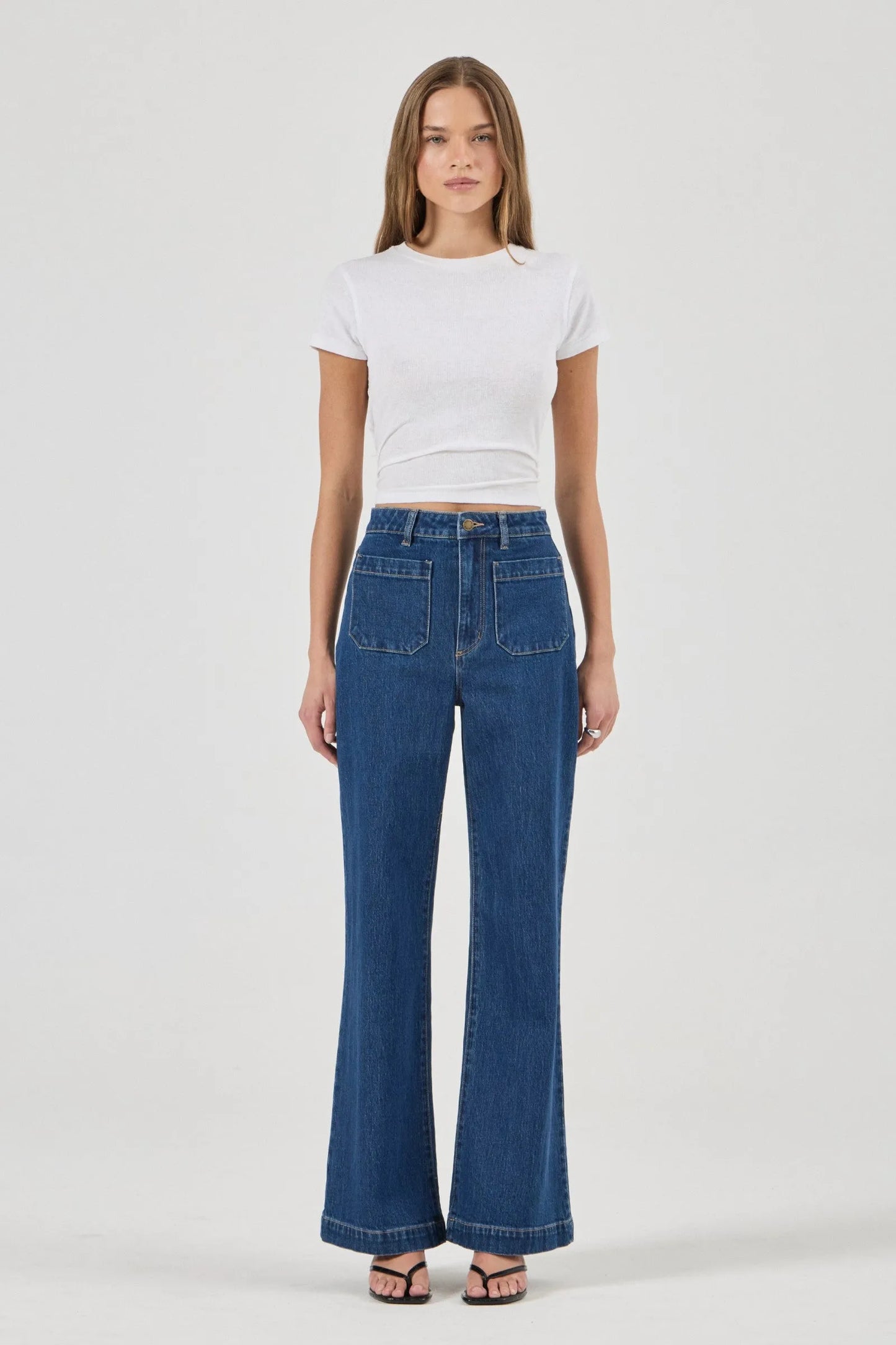 Rolla's Sailor Jean Long - Eco Ruby Blue