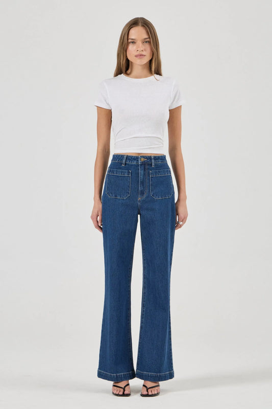 Rolla's Sailor Jean Long - Eco Ruby Blue