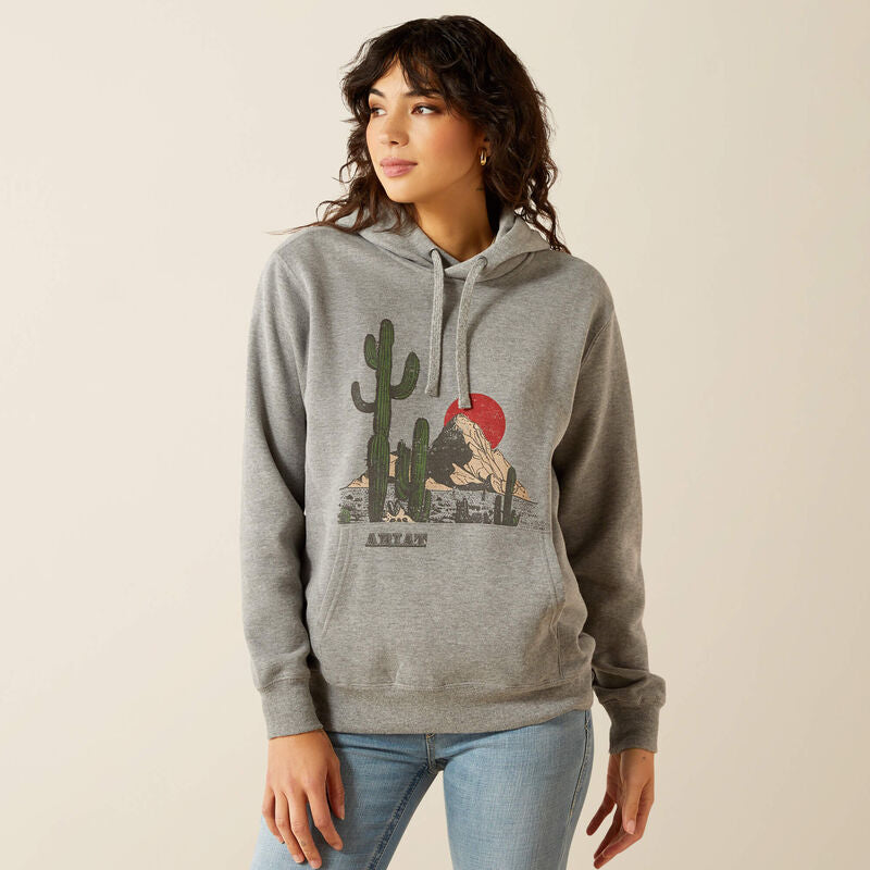 Ariat Women's San Pedro Hoodie -  Heather Grey