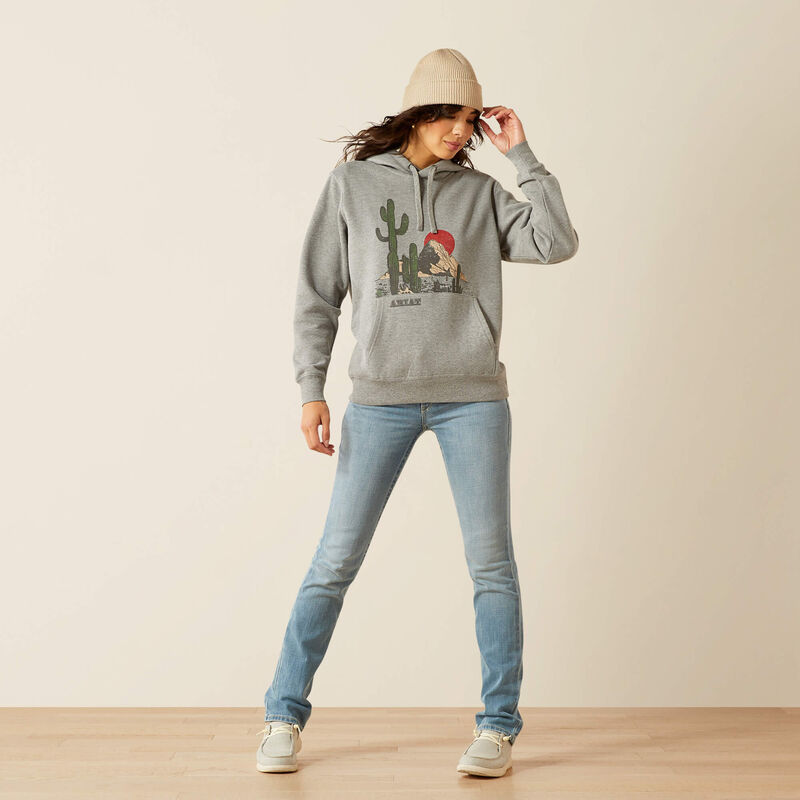 Ariat Women's San Pedro Hoodie -  Heather Grey