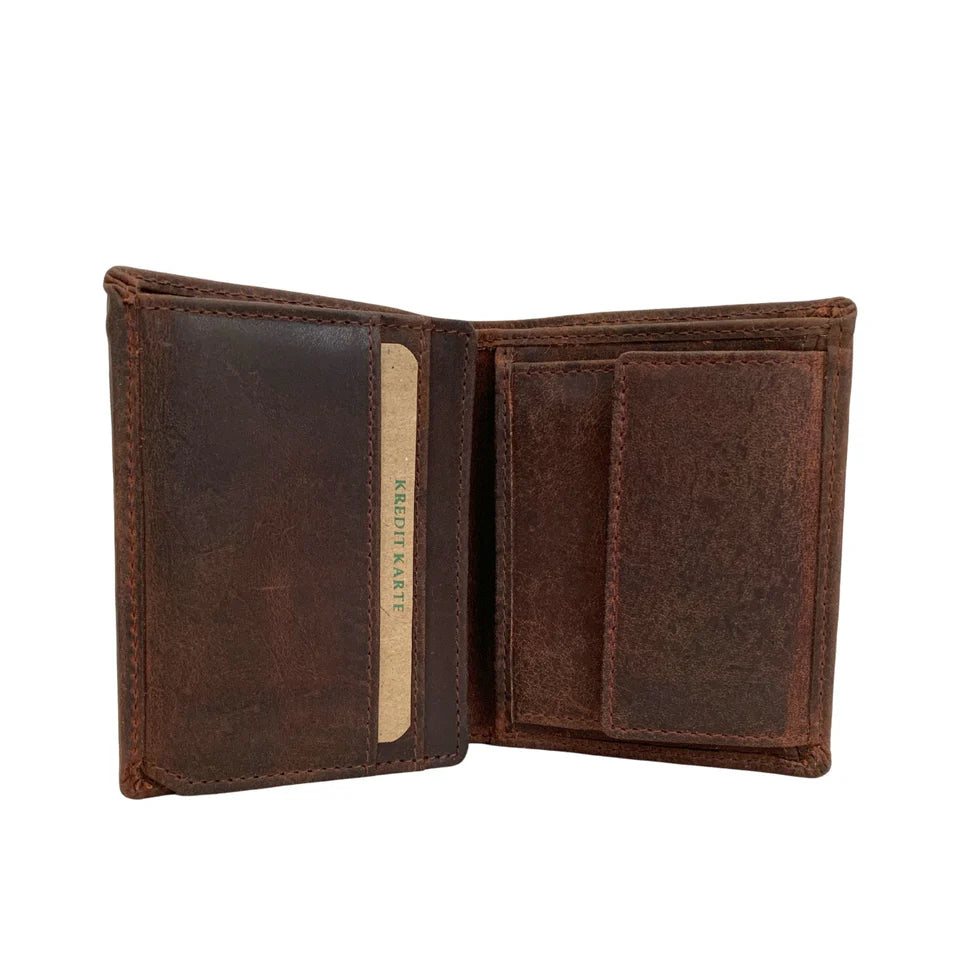 Cenzoni Leather Men's Wallet - Sandal - ZGW8121SAN