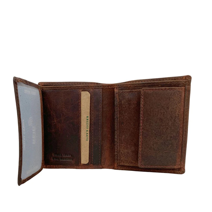 Cenzoni Leather Men's Wallet - Sandal - ZGW8121SAN