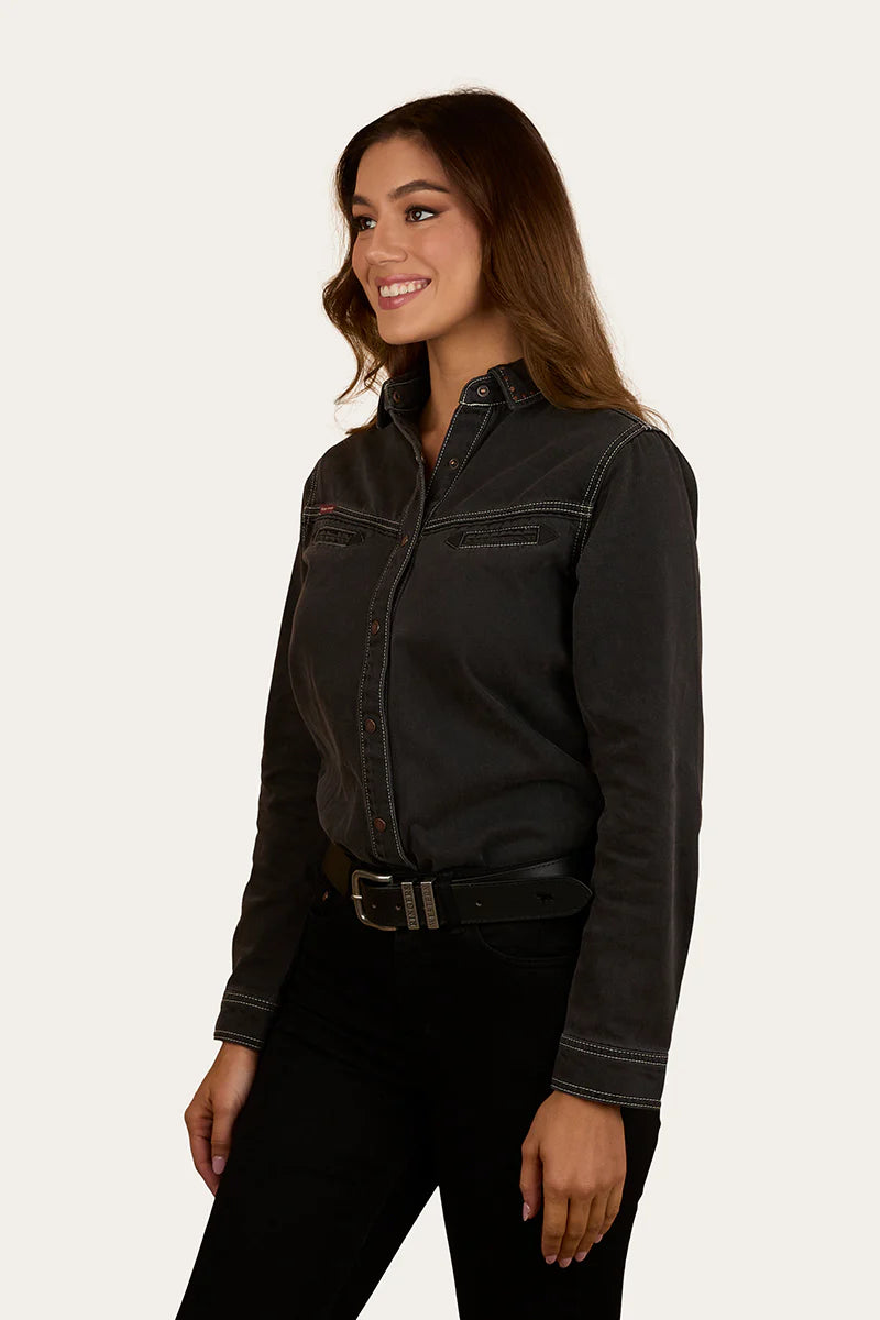 Ringers Western Sarina Womens Shirt - Washed Black