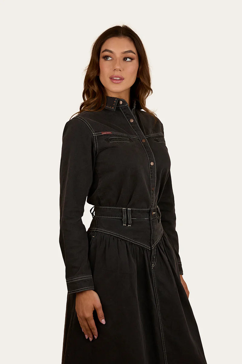 Ringers Western Sarina Womens Shirt - Washed Black