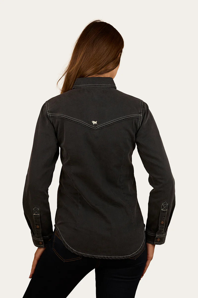 Ringers Western Sarina Womens Shirt - Washed Black