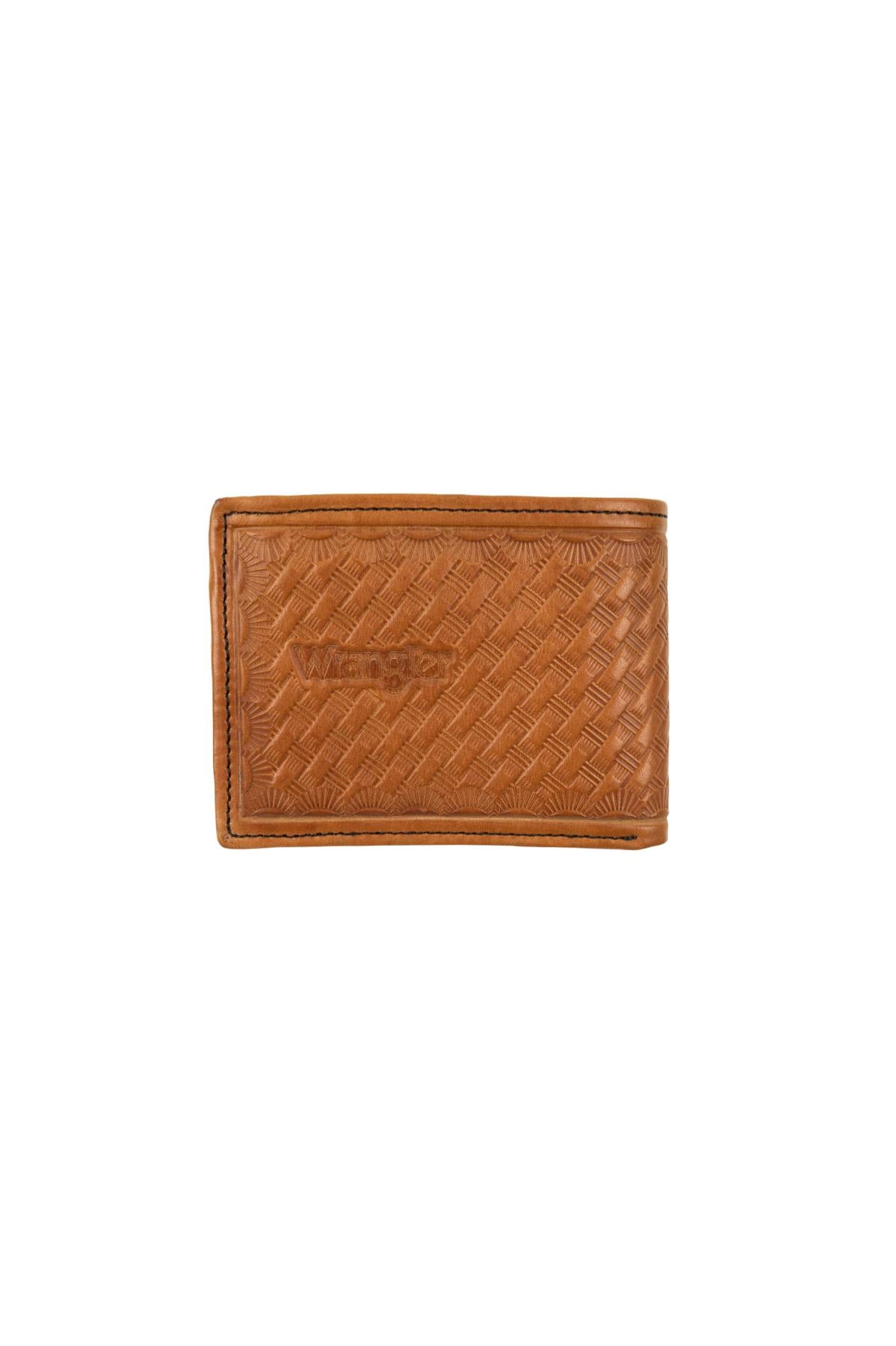 Wrangler Mens Sawyer Wallet - TAN/BLACK