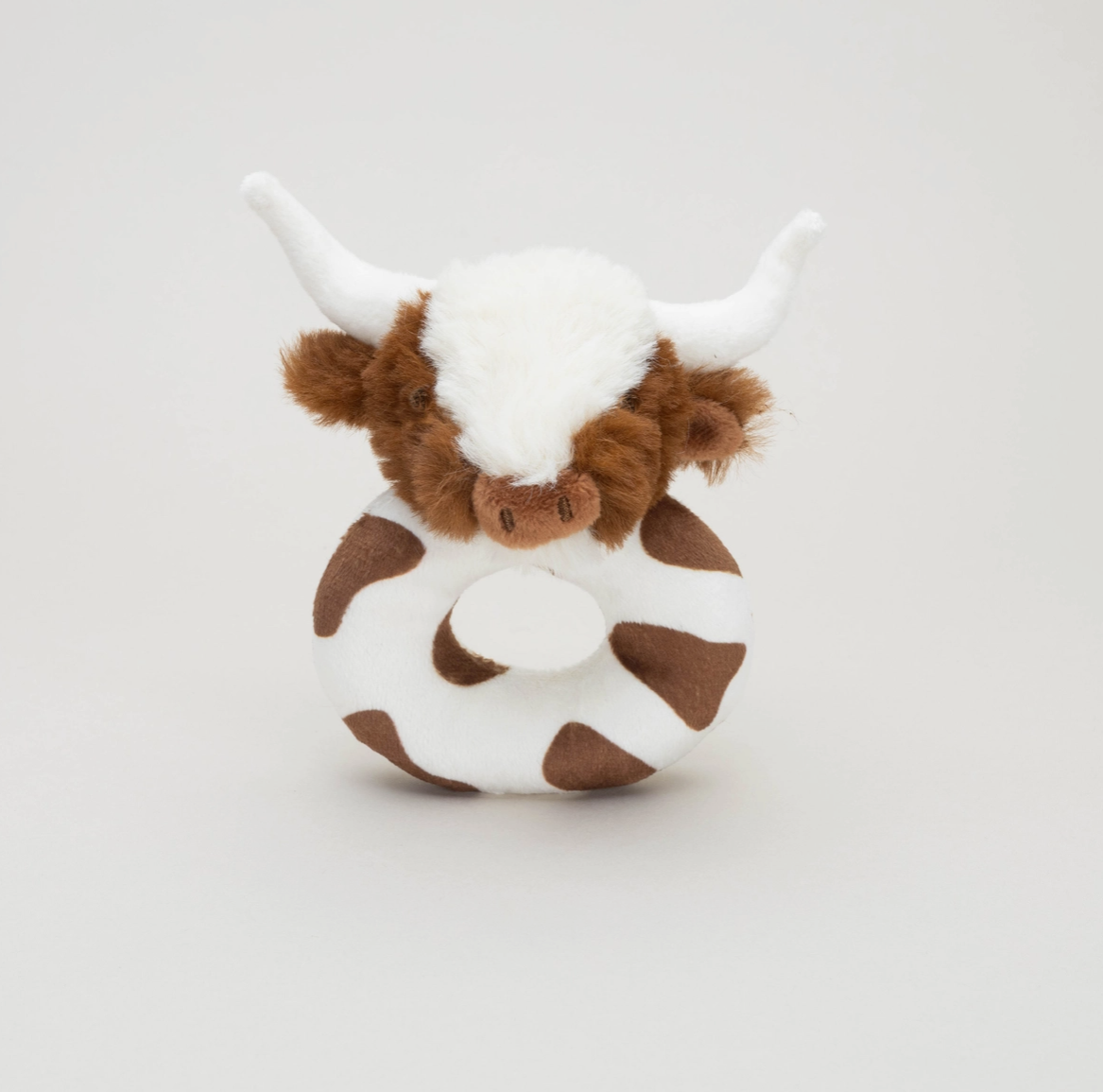 Jomanda Texas Longhorn Highland Cow Baby Plush Rattle 10cm