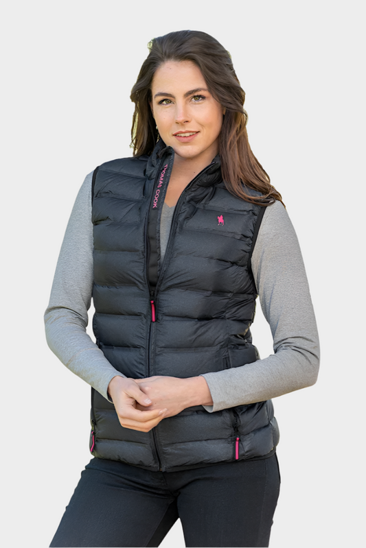 THOMAS COOK WOMENS SLIM FIT RIDING VEST (GUNMETAL)