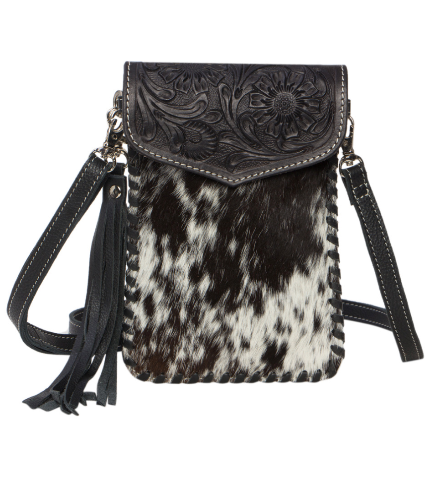 The Design Edge Tooling Leather Cowhide Phone Bag – AB10 – Tole