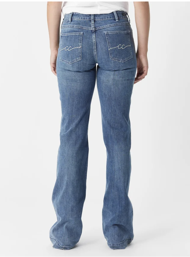 CC Western - Signature Mid Rise Trouser Mid Wash Jean