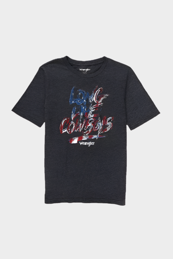 Wrangler Boy's Long Live Cowboys Graphic Shirt