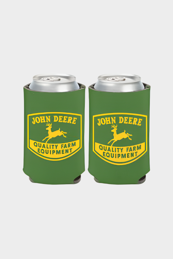 John Deere Can Cooler - Deer Logo Green