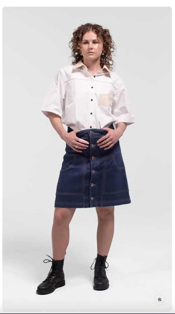 Outback Supply Co - Yarra A-Line Denim Skirt - Denim