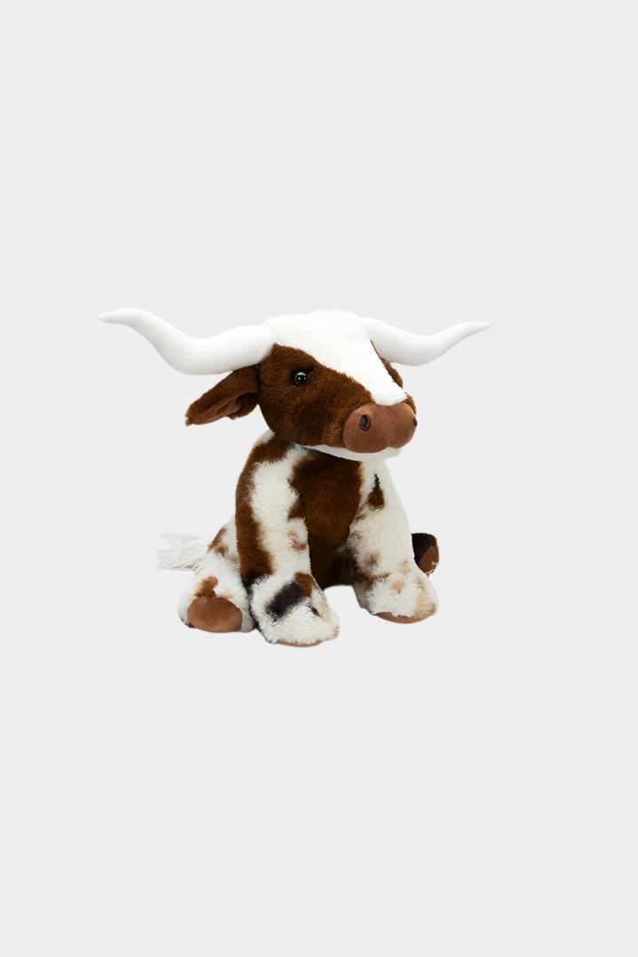 Jomanda Medium Texas Longhorn Brown Cream Highland Cow (23cm)