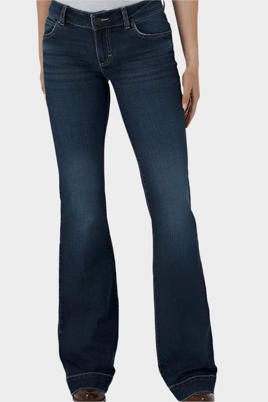 Wrangler Women’s Retro® Mae Wide Leg Trouser Jean 32Leg - Dark Blue