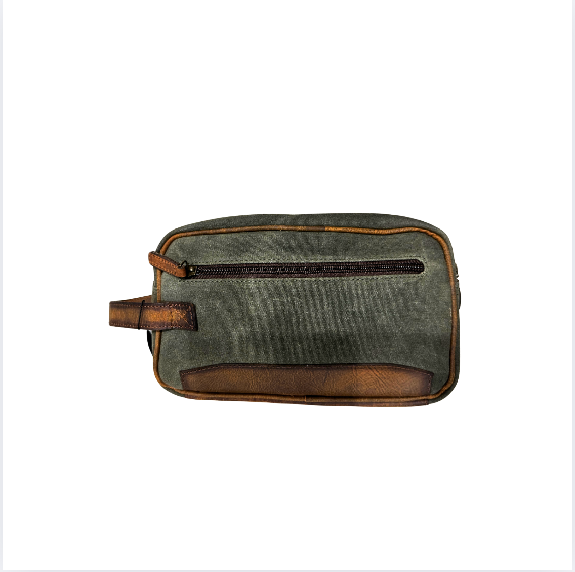 Challenger Western Woven Genuine Leather Toiletry Dopp Kit Cosmetic Travel Bag - 18SKT10