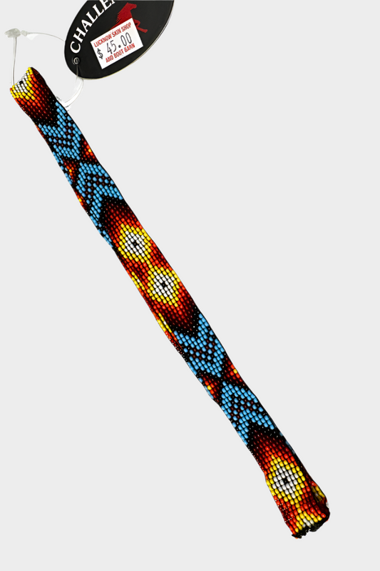 Challenger Western 1-1/8"Wide Handmade Beaded Rodeo Stretchy Elastic Hat Band