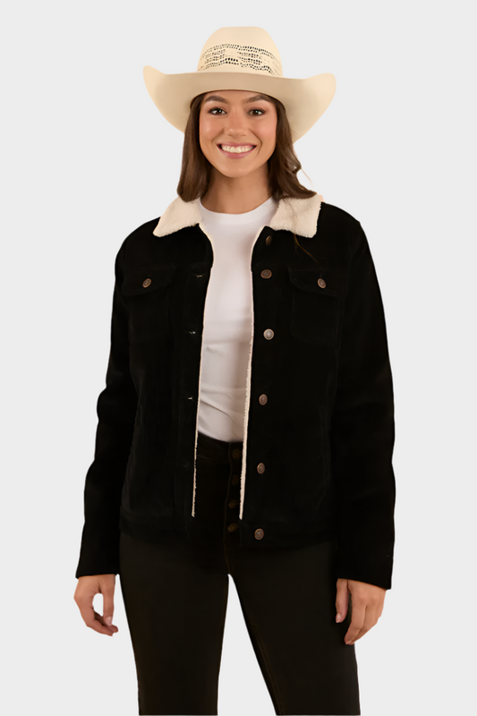 Ringers Western Womens Mayfield Cord Jacket - Washed Black