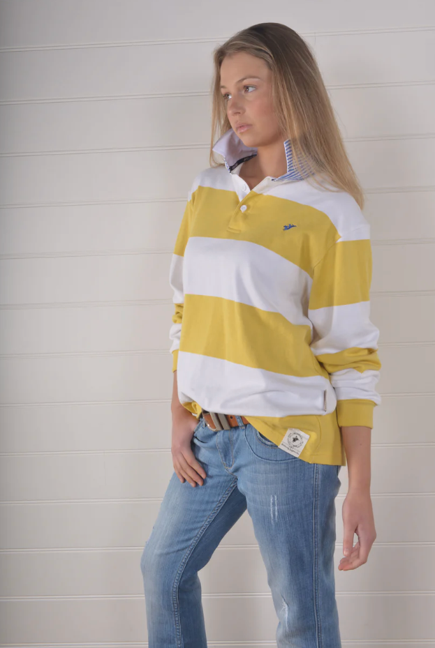 Bullrush Womens Seasonal Duo Rugby -Yellow
