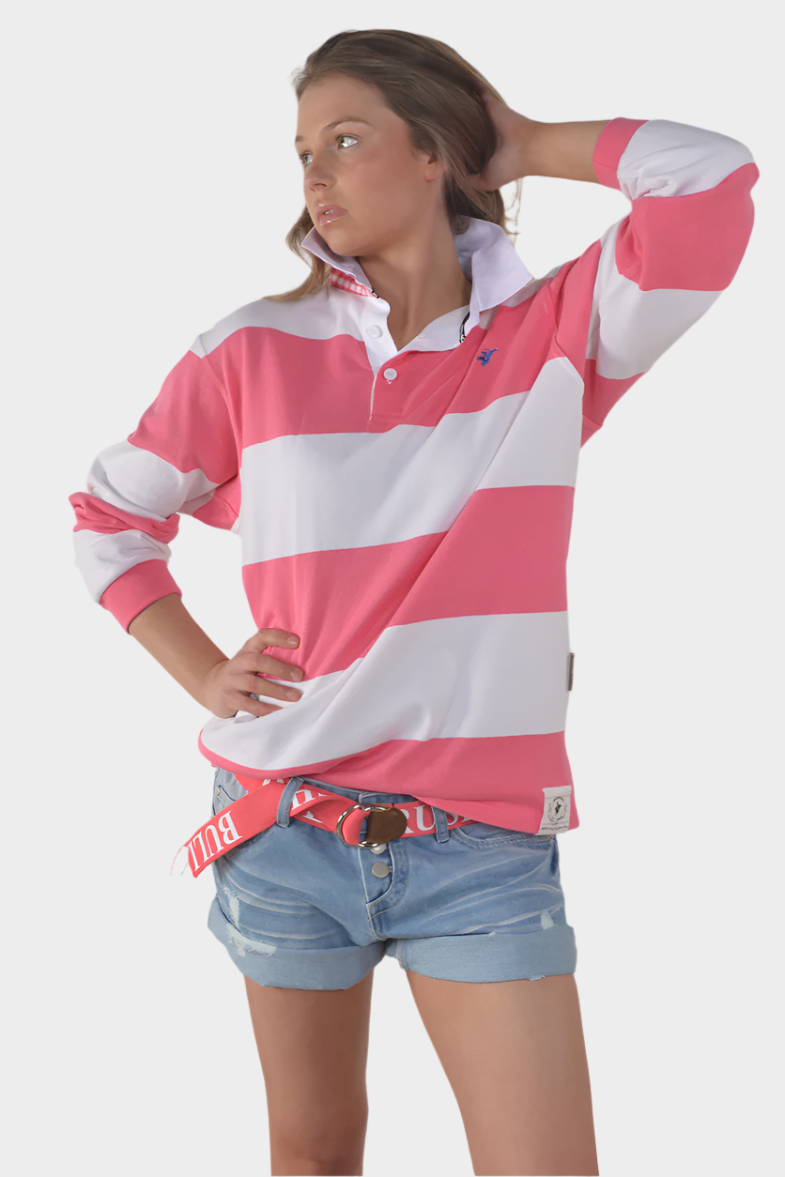 Bullrush Womens Seasonal Duo Rugby - Cobalt Pink