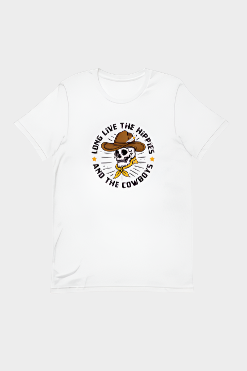 Rodeo Hippie Long Live The Hippies and The Cowboys Tee