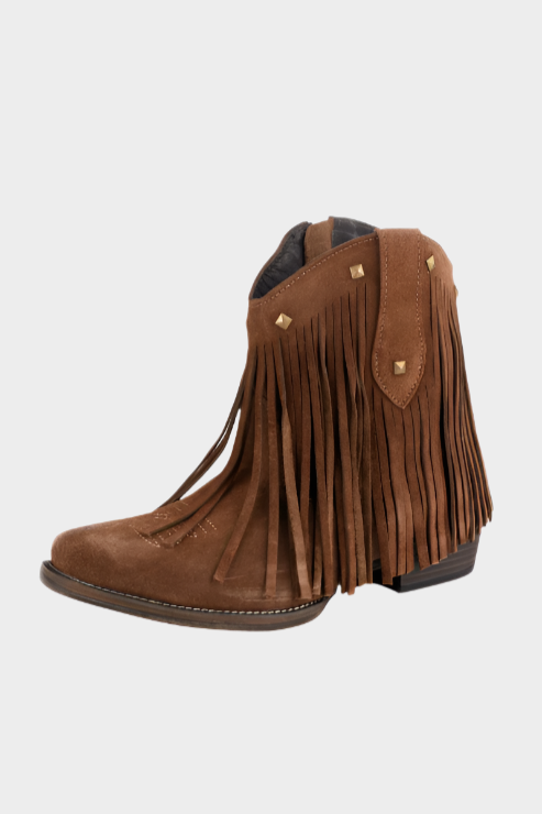 ROPER Women's Dusty Fringe Boot Brown Suede