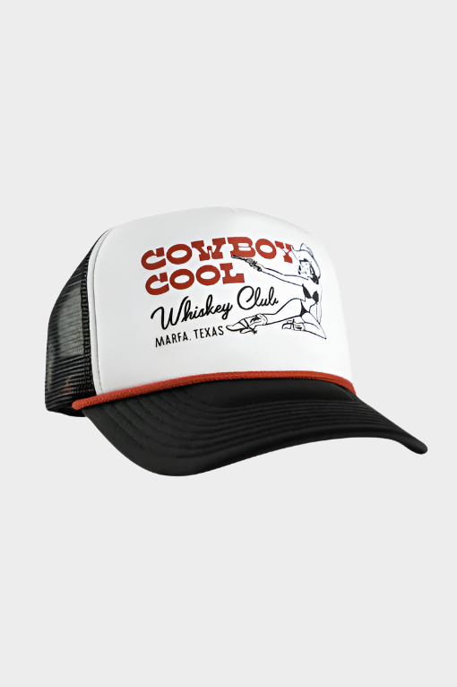 Cowboy Cool Whiskey Club Foam Trucker Hat