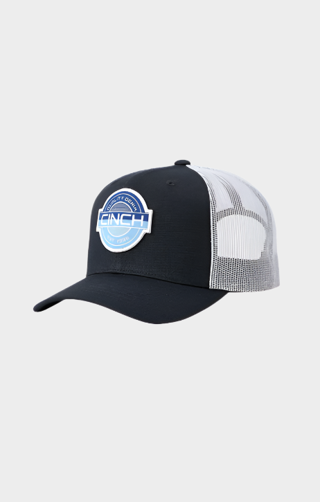Cinch Mens Blue Trucker Cap