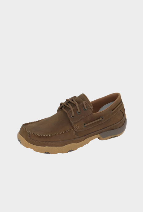 TWISTED X - MENS DRIVING MOC BOAT LACE UP