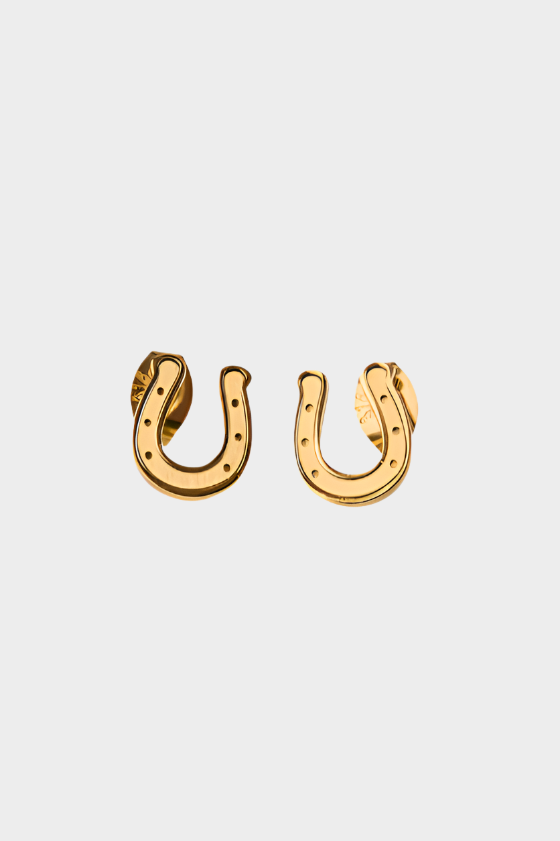 Ringers Western Cowgirl Lucky Earrings - Gold