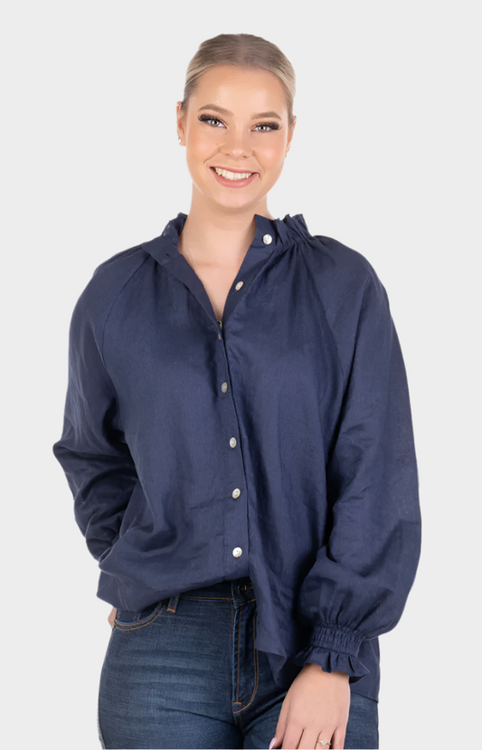 HITCHLEY & HARROW LINEN COLLECTION - LC12-7 NAVY